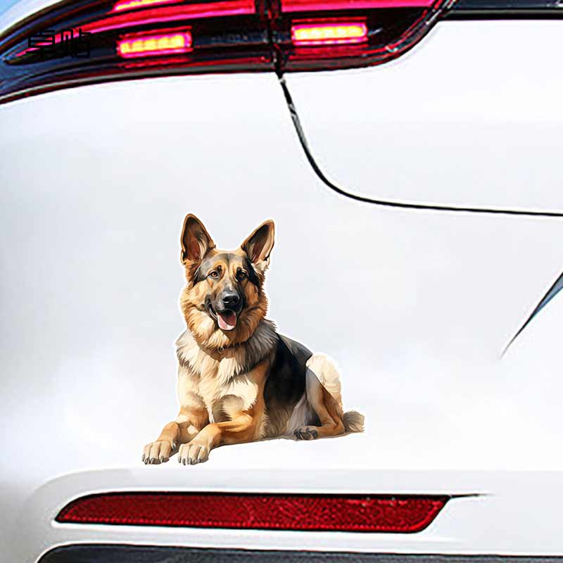 Alman Kurdu Araba Çıkartmaları Su Geçirmez Vinil Çıkartmalar Oto Gövde Cam Tampon Dekor Motosiklet Kask Çıkartmaları TM222