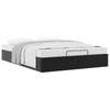 Ottoman Bed without Mattress Black 140x190 cm Faux Leather