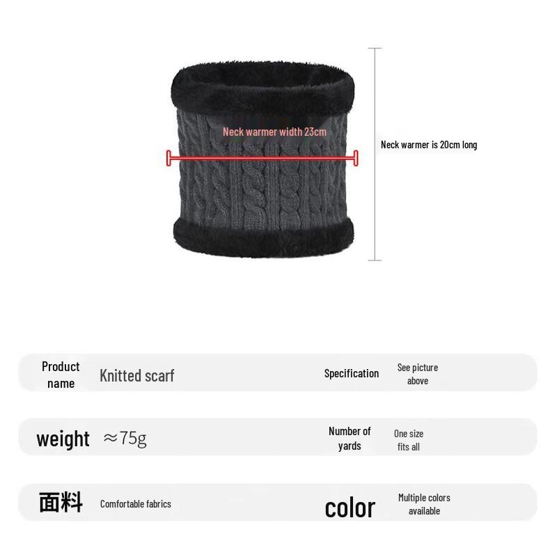 Zhenyueqi Zopfstrick-Wintermütze mit Ohrenschutz