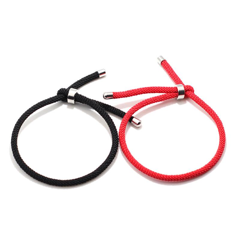 New Minimalist Rope Bracelet Men 100% Unfading Stainless Steel Braclet Adjustable Cord Chain Braslet Pulseira Homme Gift For Him
