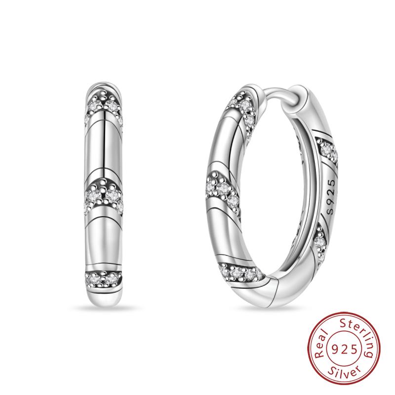 Inlaid Zircon Earrings 925 Silver Minimalist Butterfly Dragonfly Cute Claw Hoop Earrings Women Exquisite Party Jewelry