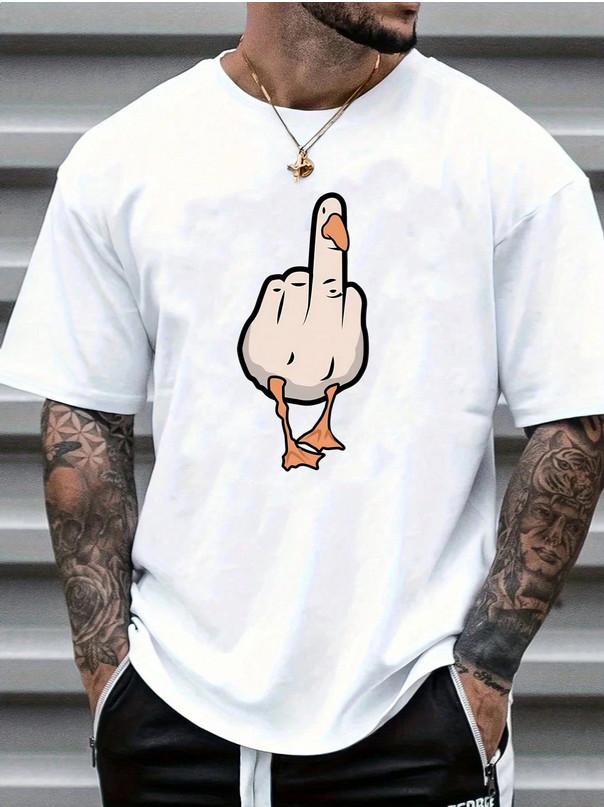Men s T-shirt - Duck You - Original Funny Novelty Summer Casual Graphic Tee Top S разноцветный