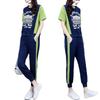 Spring and Summer Short-sleeved Sportswear Fashion Casual Two-piece Suit for Women with Western Style