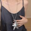 Korean Lace-up Bow Star Pendant Necklace: Cute & Cool Style