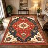 Retro Persian Style Carpet Luxury Living Room Large Area Rug Bohemian Floral Non-slip Washable Soft Fluffy Floor Mat for Bedroom