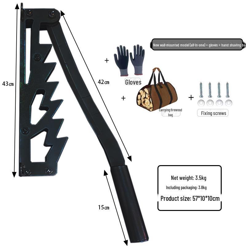 Outdoor Manual Firewood Splitter - Household Wood Splitting Tool