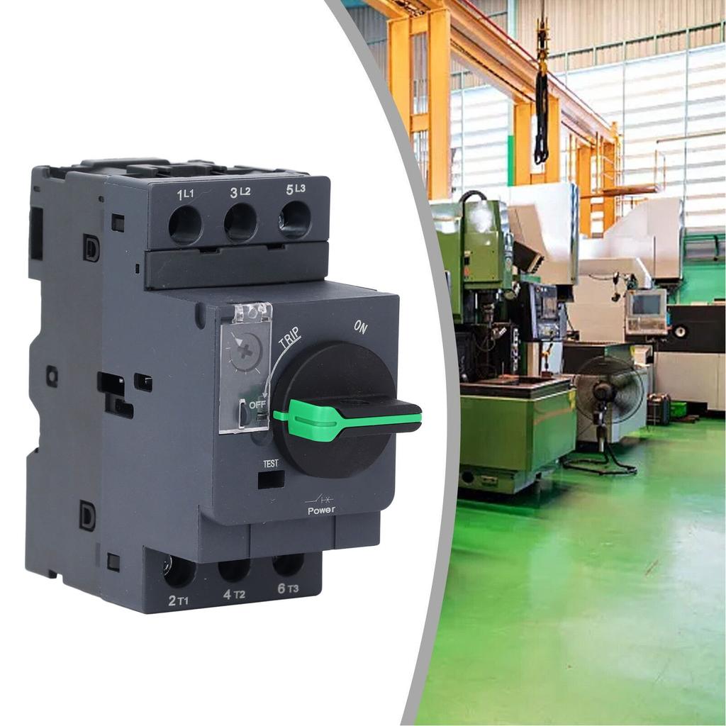 Motor Protector, Electrical Circuit Breaker, 35mm Mount, Magnetic Thermal Trip with Knob AC690V 6‑10A, Motor  , Various Motors, for Loads