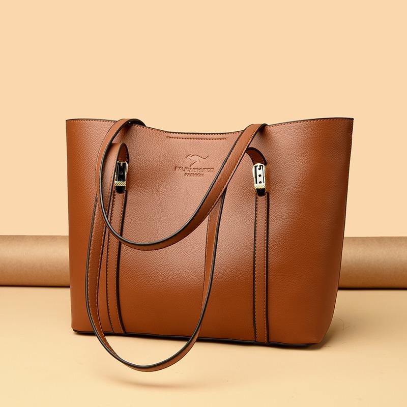 Bolsa Tote Moderna e Minimalista, Bolsa de Ombro de Grande Capacidade, Bolsa Tote Retrô, Bolsa de Mão Feminina, Bolsa de Ombro Casual para Compras