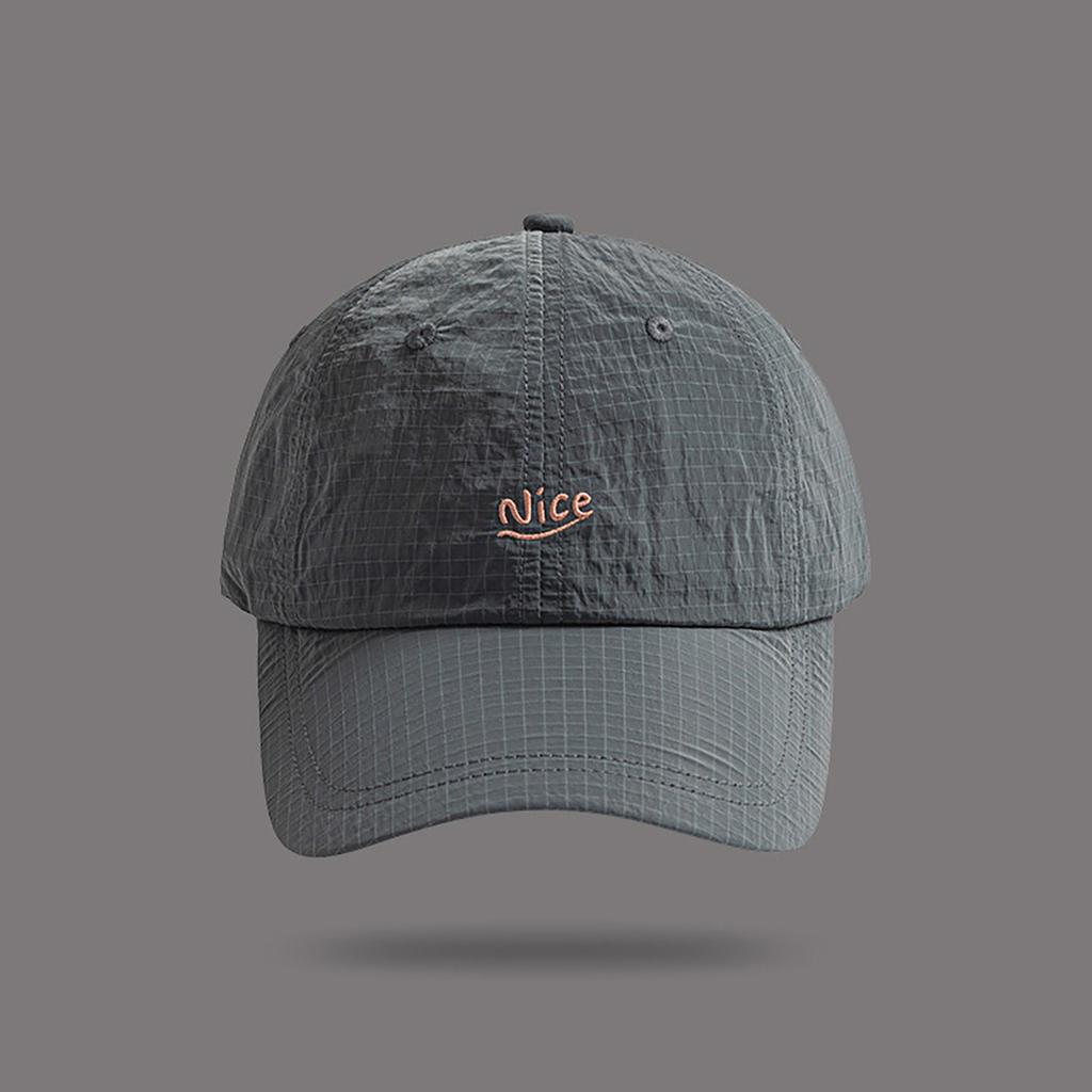Fashion Grid Quick-Drying Baseball Cap Men Women Summer Light Thin Breathable Sunscreen Hat Unisex Sport Running Snapback Caps