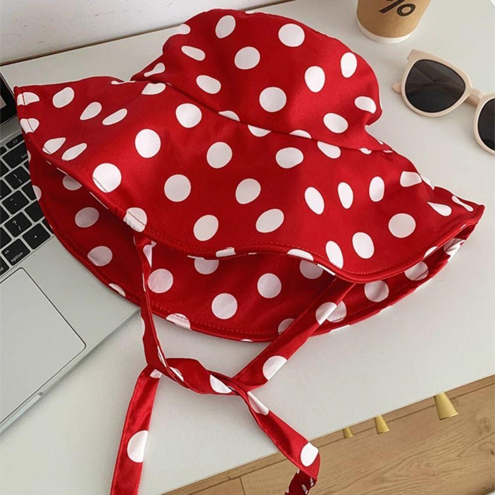 Lace Women Fisherman Hat Red Bucket Hat Fashion Summer Sun Hat  Beach