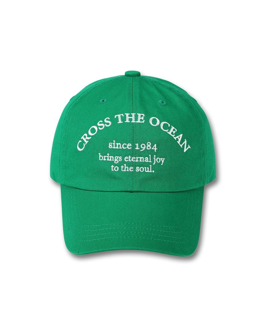 DOLPHIN WAVE APPAREL Dolphin Lettering Ball Cap Green