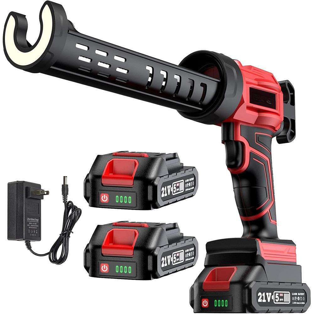 20V 4 Speeds Adjustable Electric Adhesive Gun Kit Home DIY Filling Sealing Caulk Gun Cordless Portable Caulking Gun