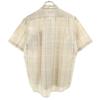Burberrys 90s Linen Blend Old Check Pattern Short sleeve shirt L Gurege Men's Used