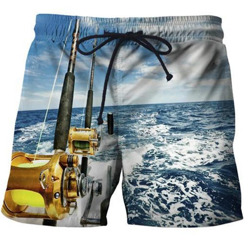 Animal Fish Surfing Board Short For Men Summer Swimwear Shorts Kids Beach Shorts Men Sports Pants Harajuku Clothing
