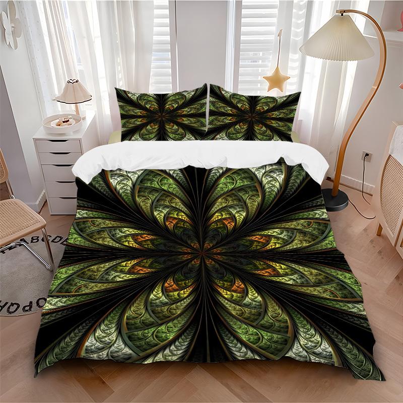 3pcs Abstract Pattern Duvet Cover Set, Cover For Bedroom Guest Room (1 Duvet Cover + 2 Pillowcase, Without Quilt), Yy250922133