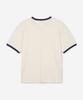 Tienjiti W Cropped Ringer Tee (Cream) Tnts6E210Cr