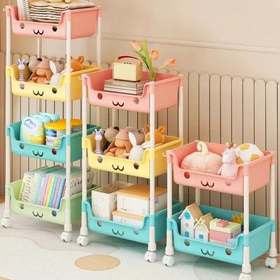 Chariot de rangement de jouets, étagère à collations pour enfants, organisateur de rangement, accessoires de salle de bains, organisateur de placard, rangement de cuisine