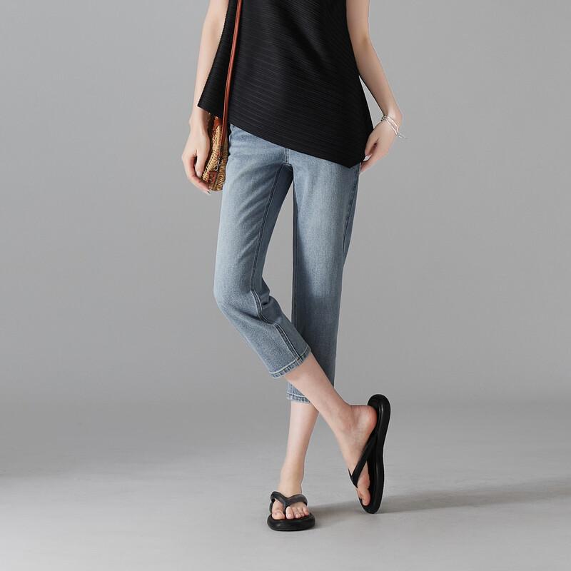 SOFSIL Women's 2026 Summer High-Waisted Slim-Fit Capri Jeans