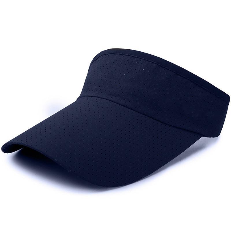 Summer Breathable Air Sun Hats Men Women Adjustable Visor Uv Protection Top Empty Solid Sports Tennis Running Sunscreen Cap Hat