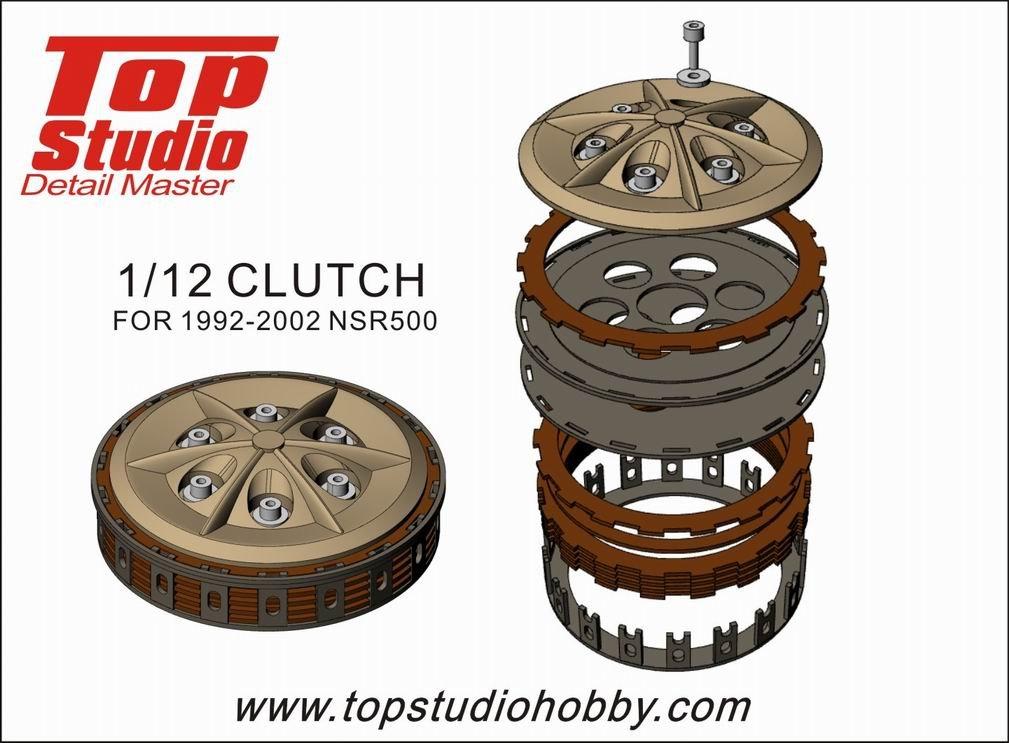 

Top Studio Scale Tamiya NSR500 Clutch Set for 1/12 (TD23147) 1992-2002