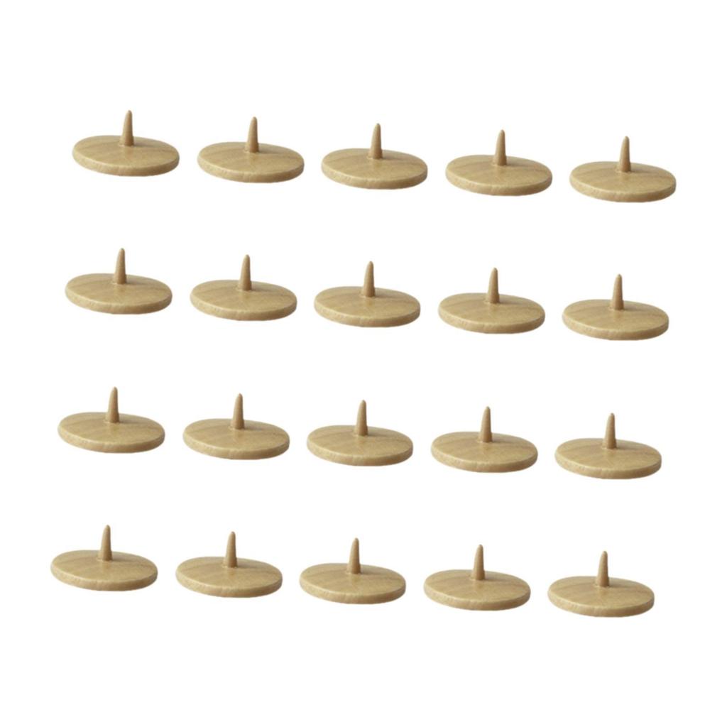 20Pcs Golf Ball Markers Round Accessories Wooden Premium Golf Position Marker for Golf Course Sports Practice Golfing Men Women