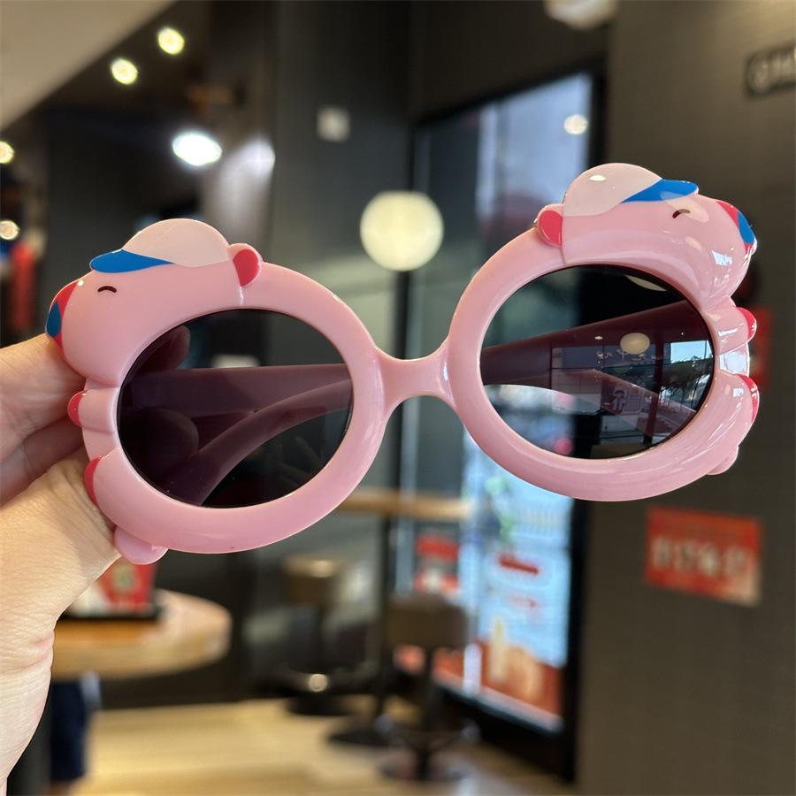 

Мультяшные солнцезащитные очки Легко чистить Детские солнцезащитные очки Форма капибары Солнцезащитные очки Мини-очки Для солнца Подарок Путешествия розовый