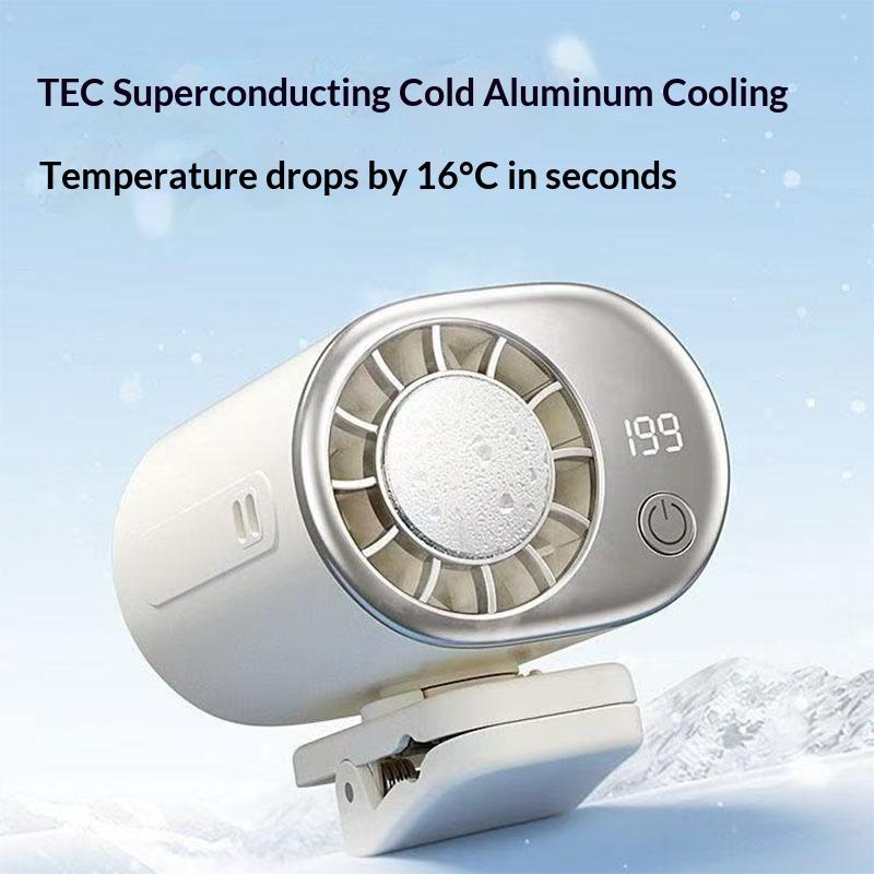 Portable Car Clip Fan 360° Rotatable 199 Speed Wind USB Cooled Rechargeable Electric Fan Low Noise Mini Fan Clamp Anywhere