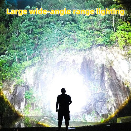 Outdoor Headlamp Telescopic Zoom USB Rechargeable 4 Modes Adjustable Waterproof Super Bright Lightweight