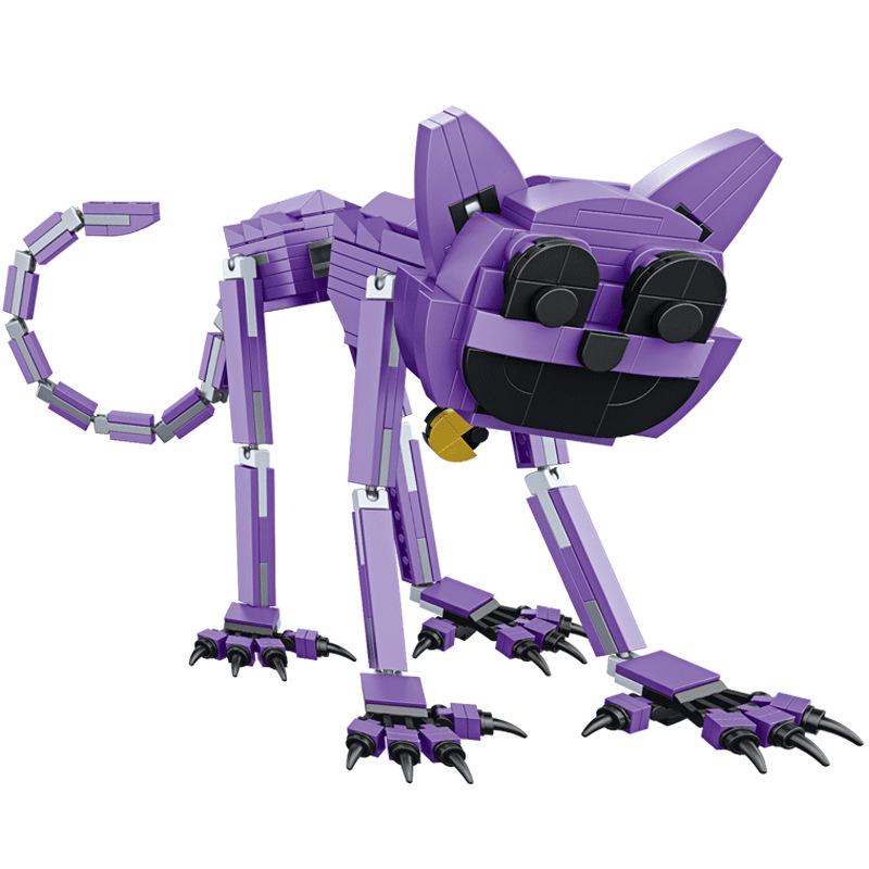 Poppy Playtime 3 Stavebnice Smiling Critters Hračka Velká modrá kočka Spící kočka Dětské vzdělávací puzzle Model