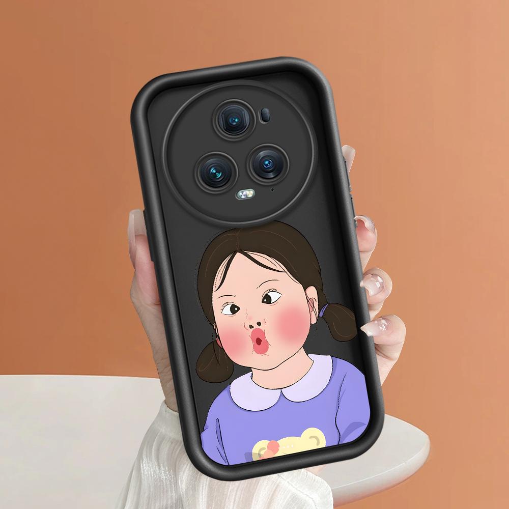 Soft Silicone Square Ladder Printing Pattern Phone Casing Full Cover Camera Shockproof Protection Rubber Case for Huawei Honor