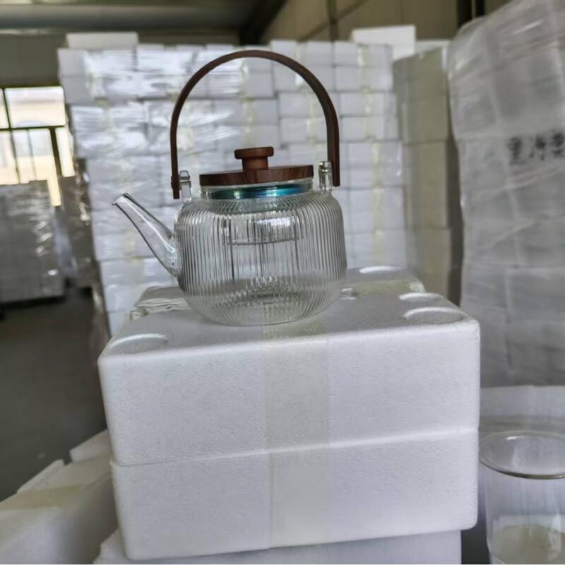 Shangqi Striped Glass Electric Teapot Kettle