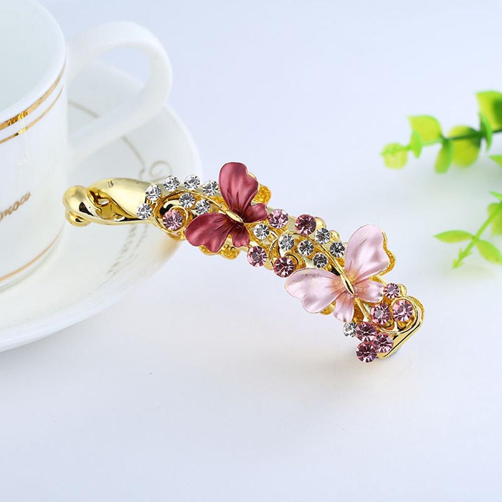 Lady Elegant Barrettes Alloy Banana Hairpin Claw Ponytail Holder Hair Clip Hair Accessories Headwear.