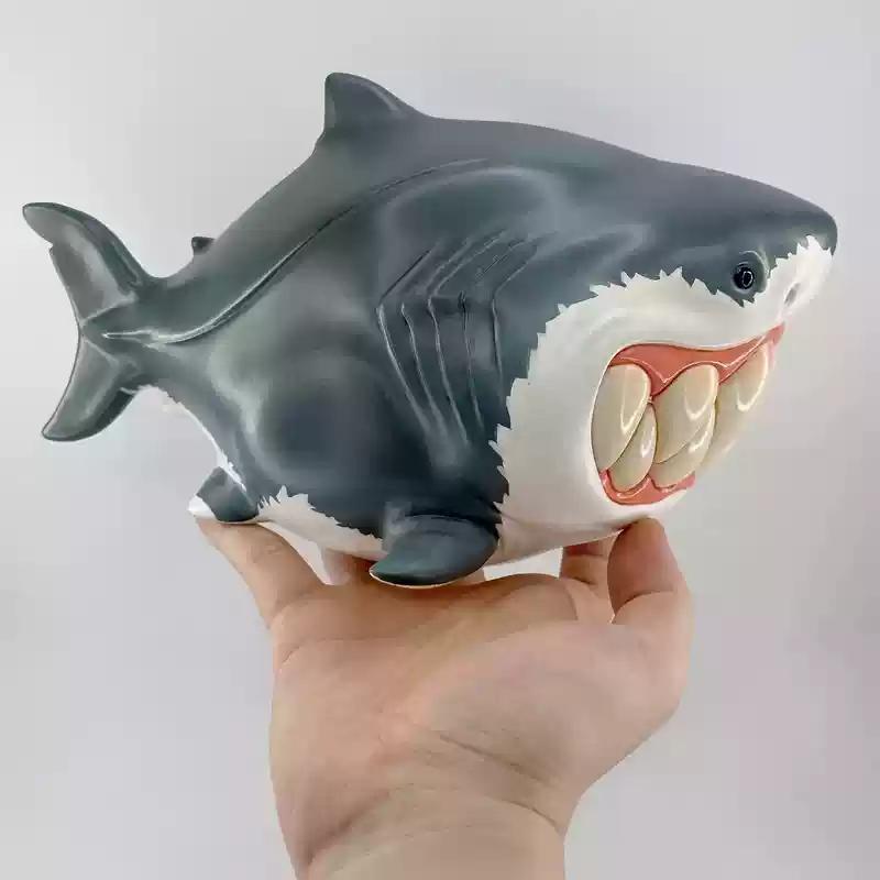 

Giant Shark Monster Statue - Oversized Coastal-Themed Decor For Home/Garden Instagram-Worthy Fantasy Creature Art Piece