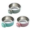 Langlebiger Edelstahl Haustier Hundenapf Futterspender Hängendes Anti-Rutsch-Design Katzen Hundenäpfe Futterzubehör Haustierbedarf