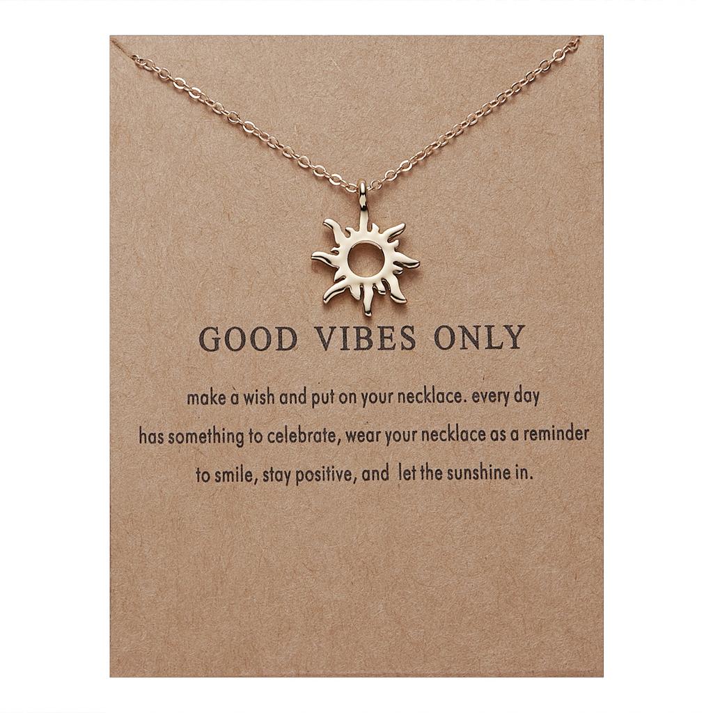 Neue Trendige Legierung Süß Elegant Sonne Stern Blätter Vogel Schmetterling Herz Glück Anhänger Halsketten für Frauen Mode Accessoires Schmuck