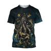 Retro Ocean Animal Pattern T-Shirt For Men Tentacle Organism 3D Printed T Shirts Loose Short Sleeve Tees Round Neck Street Tops