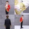 Child Boy Prince Costume With Luxurious Gold Flower Details Perfect For Fairytale Themed Events