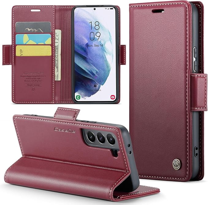 For Samsung Galaxy S21  Plus 5G Wallet Case with [RFID Blocking] Card Holder Magnetic Kickstand,Leather Flip Protective Case Wallet
