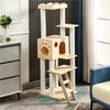 Hoher Kratzbaum Katzenbaum Mehrstufige Große Katzen-Eigentumswohnung Mit Kratzstämmen Kratzbrettern Liegeflächen Höhlen Für Hauskatzen