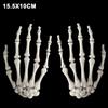 Halloween Skeleton Hand Scary Realistic Size Hand Bone Skull Decors Zombie Party Haunted House Halloween Terror Decoration Props