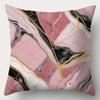 4Pcs Modern Marble Theme Digital Printing Pillow Cover Short Plush Suitable Living Rooms Bedrooms Sofas Throw Cushion Cover