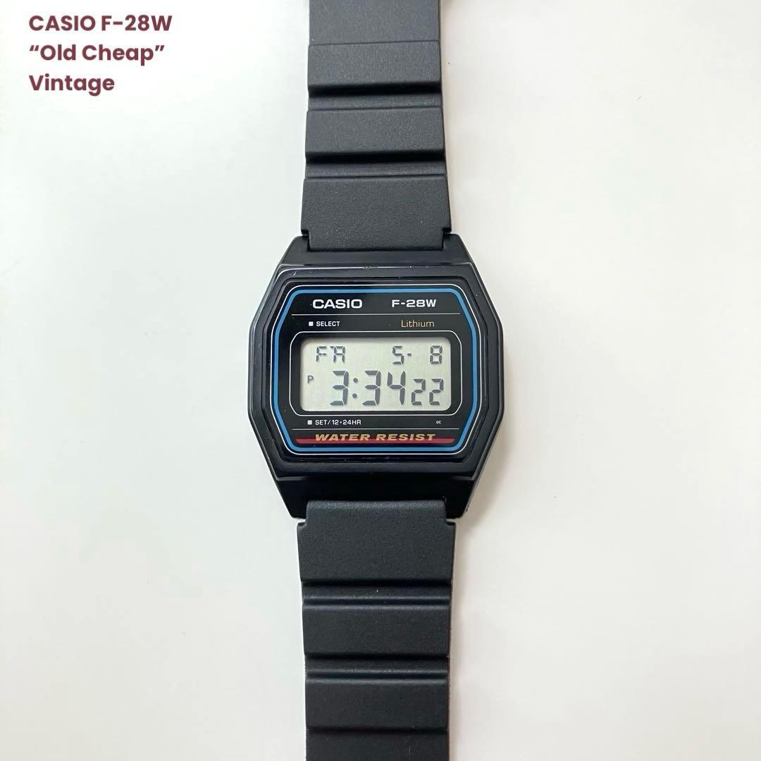 Used CASIO F-28W Old Cheap Vintage