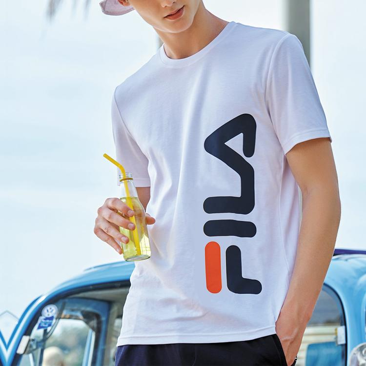 New FILA T Shirts Men's White F11M028163AWT