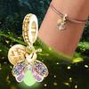 Copper Luminous Colorful Fireflies Round Charms Beads Animal Fit Diy Bracelet Making Gift Of Personalized Jewelry