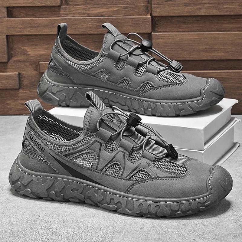 Summer Mesh Men's Casual Shoes Fashion Man Loafers Breathable Male Walking Running Sneakers Athletic Jogging Tennis Sport Shoes