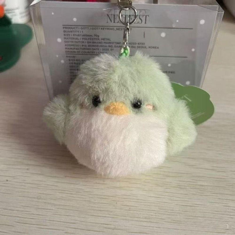 JinYoung Jackson GOT7 Plush Keychain Key Ring Bird Key Ring Cartoon Bird Plush Pendant Kids Toy