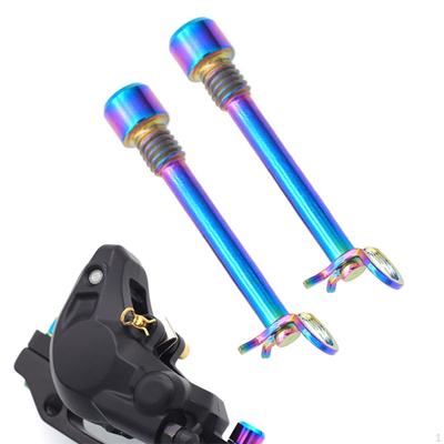 2 Pack of Bike Brake Screws for Disc Brakes with Circlips and Alloy Construction