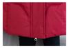 Women's Winter Cotton Coat - Mid-Length Korean Style with Waist-Hugging Design, Thick Padding, and Large Fur Collar.