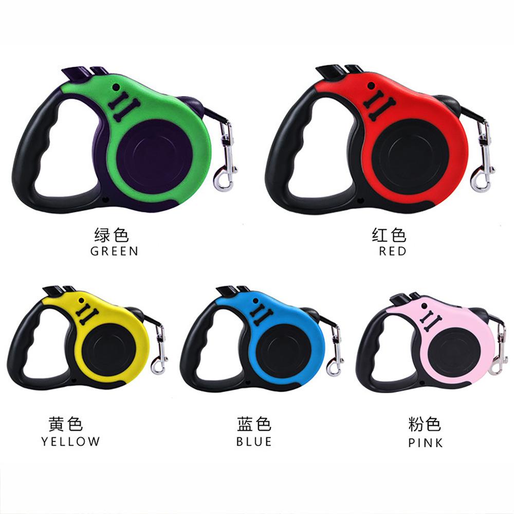 Automatic Retractable Dog Leash 3/5m Nylon Traction Extension Rope for Small Puppy Dogs Pet Walking Supplies Roulette Leashes