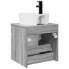 Wall Mounted Washbasin Vanity Unit In Grey Sonoma 49 X 44.5 X 65 Cm
